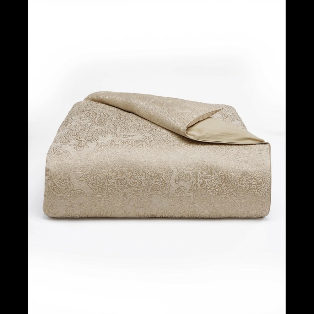 NEW Hotel Collection [ Full/ Queen ] Engraved Paisley Duvet Cover‎ Only - Picture 12 of 12